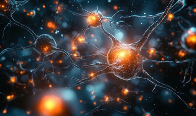Poster - Neurons in a Neural Network with Glowing Synapses and Connections