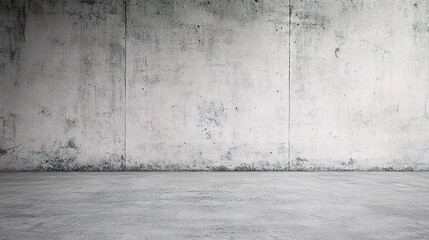 Poster - Blank Concrete Wall in an Office Setting with White Background