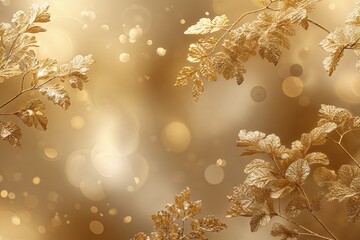 Poster - Stunning Gold Gradient Background with Abstract Blurred Texture for Contemporary Design and Decoration