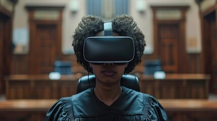 Poster - Virtual reality trial experience in a courthouse setting for judiciary training