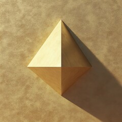 Poster - A symmetrical geometric structure casting a sharp angled shadow