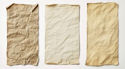 Poster - Vintage Distressed Paper Pack with Yellowed Edges for Creative Use