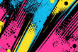 © Arthur Woods - Experience a burst of color with this retro 90s pop art illustration.