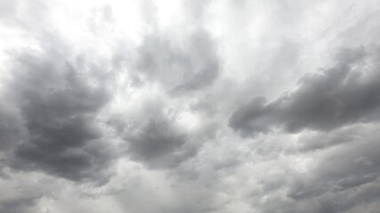 Wall Mural - beautiful fluffy white cumulus clouds in blue sky summer season. dramatic cloud covered bright sun s