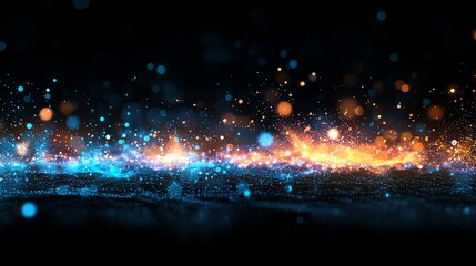 Poster - A stunning abstract visual of vibrant colors blending harmoniously, representing energy and creativity