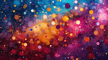 Fototapete - Vivid abstract explosion of colors creating a dynamic visual experience in a creative design setting