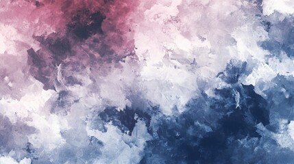 Poster - blending pink and blue hues creates a captivating cloudy and stormy effect in an abstract textured b