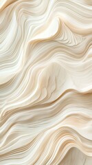 Poster - Beige wavy lines creating a three-dimensional effect form an abstract background, ideal for projects related to design, art, and modern aesthetics