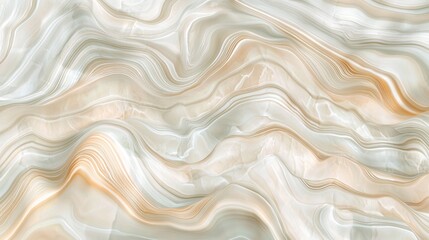 Fototapete - Beige marble texture exhibiting a stunning wavy pattern, creating an elegant and luxurious design ideal for backgrounds and textures in various settings and applications