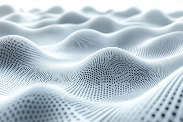 Fototapete - Abstract white futuristic background. White background. connecting dots and lines on a white background. Wave white background. Abstract white futuristic background. Wave with connecting dots and line