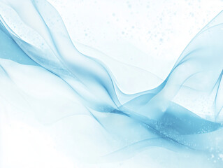 Fototapete - White and light blue medical abstract gradient background with molecules. web banner. Medical background in white and light blue gradient with molecular design.Science, technology and medical
