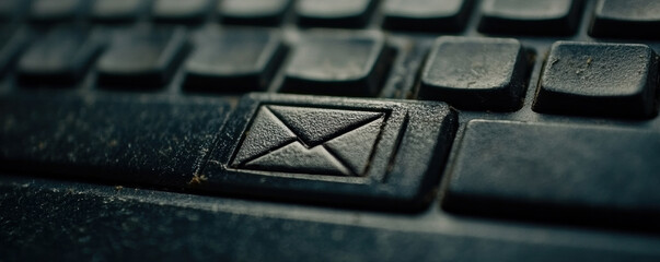 Poster - A keyboard with a key that says 