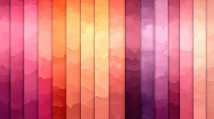Poster - A row of colorful stripes with a pinkish hue. The stripes are arranged in a way that creates a sense of movement and energy. The colors are vibrant and eye-catching, making the image feel lively