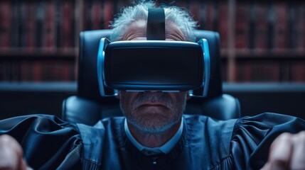 Poster - Virtual reality trial experience in augmented judiciary system using AI technology