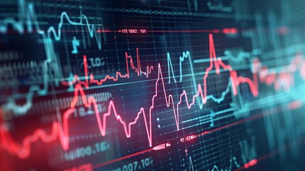 Poster - Medical indicators and charts showcasing health data and research metrics in a modern laboratory setting with vibrant colors Generative AI
