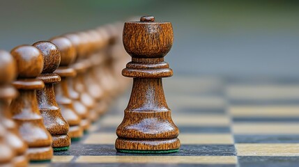 Poster - A dynamic chess game in progress illustrating strategic thinking and competitive spirit between two players