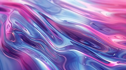 Poster - Innovative abstract liquid forms showcase vibrant colors and smooth textures emphasizing technological advancement Generative AI