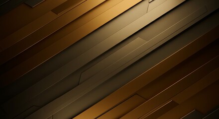 Poster - A brown and tan striped background with a black and white line