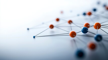Poster - Network of Connections: A close-up shot reveals a complex network of interconnected pushpins and lines, symbolizing the flow of ideas and data.