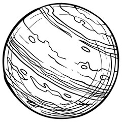 planet handdrawn illustration