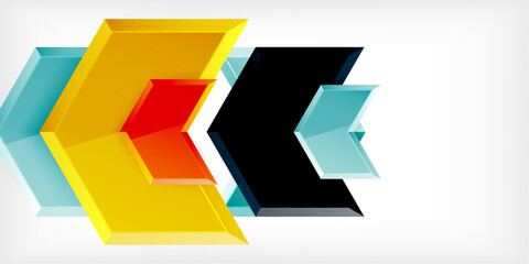 Poster - Technology dynamic arrow geometric background. Vector Illustration For Wallpaper, Banner, Background, Card, Book Illustration, landing page