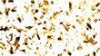 © Krtola  - Golden confetti falling on transparent background for celebration design