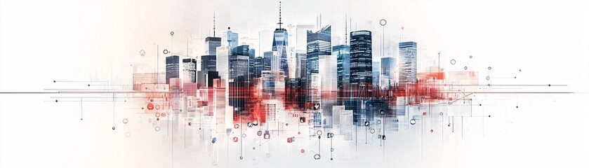 Poster - magazine spread showcasing the global reaction to a regulatory overhaul, with financial centers from