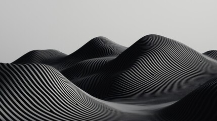 Leinwandbilder - Smooth white gradient with minimal wave patterns and a clean business concept.