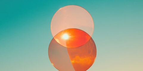 Poster - Dreams of Reason Feast Day Minimalist Gradient Venn Diagram Explores Cognitive Harmony for Wellness Branding and Creative Mindfulness Solutions