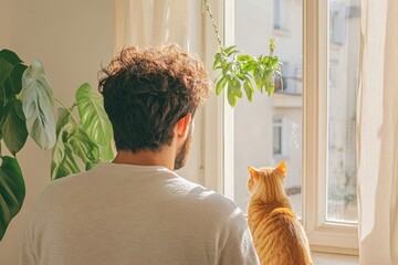 Aufkleber - Mindful Remote Work Harmony Sustainable Home Office with Biophilic Design, Digital Wellness, and Pet Companionship for Modern Freelancers