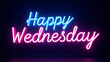 © M Husni Wardani - Happy Wednesday Neon Design