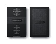 © Zein Republic Studio - Black pattern business card design