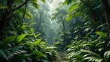 Dense Amazon Rainforest Jungle