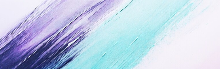 Leinwandbilder - Minimalist pencil strokes create an abstract composition with random patterns in soft hues of purple and teal