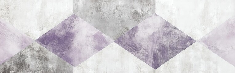 Poster - Elegant abstract wash with gray and lavender hues creates a tranquil atmosphere in a modern setting