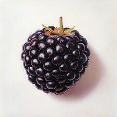 Poster - Fresh blackberry showcasing plump, shiny texture perfect for desserts and healthy snacking