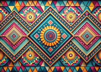 Wall Mural - panoramic abstract wall mural design, modern geometric wallpaper texture