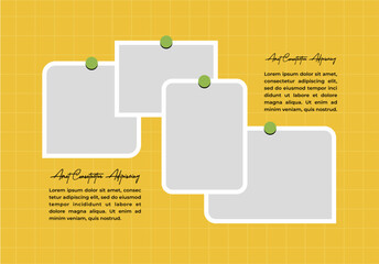 Pictures or photos frame collage layout abstract photo frames and digital photo wall template