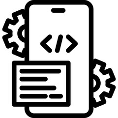 App Development Line Icon