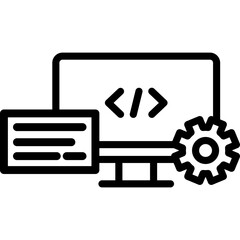 App Development Line Icon