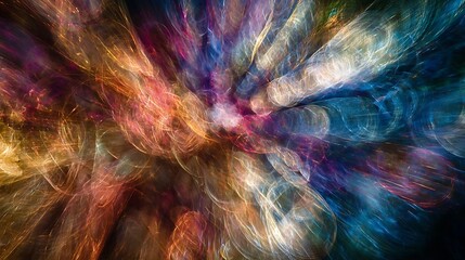 Poster - Abstract image blurred, overlapping bokeh lights