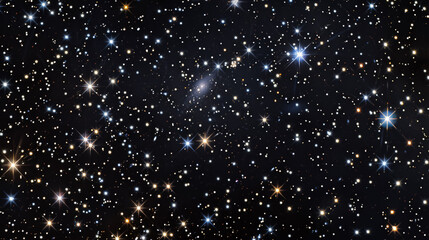 Wall Mural - stars and galaxy outer space sky night universe black starry background of starfield