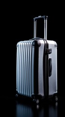 Poster - A suitcase sitting on a table with a simple background
