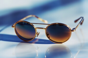 Poster - A pair of sunglasses placed on a table, possibly for display or storage