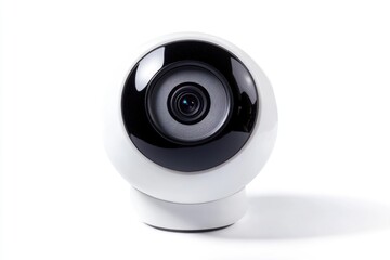 Poster - A small white camera sits atop a table, ready to capture moments