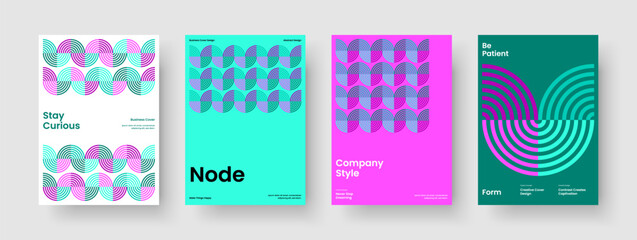 Wall Mural - abstract brochure template. geometric poster design. creative report layout. business presentation. 