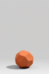 Wall Mural - Geometric Orange Sphere