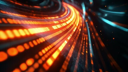 Poster - vivid data stream: an abstract and dynamic composition showcasing a vibrant data stream, flowing wit