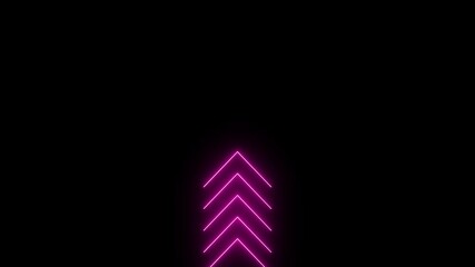 Poster - Arrow sign swipe icon animation with directional arrow loop and smooth line movement for video animation.
