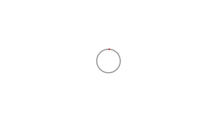 Fototapete - Circular loading animation. Spinning progress indicator with retry and try again symbols on a black background.